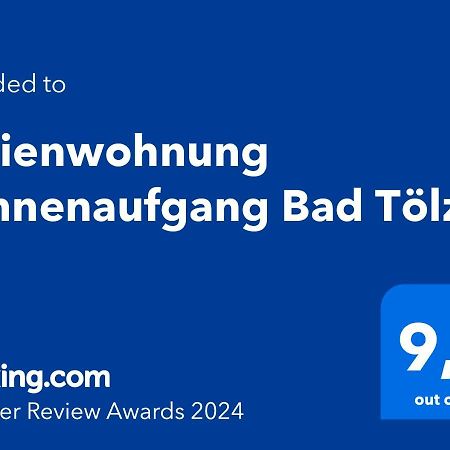 Ferienwohnung Sonnenaufgang Bad Toelz Ngoại thất bức ảnh